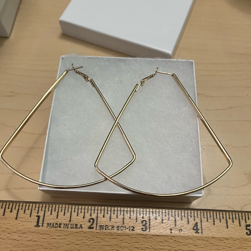 Gold hoop earrings
